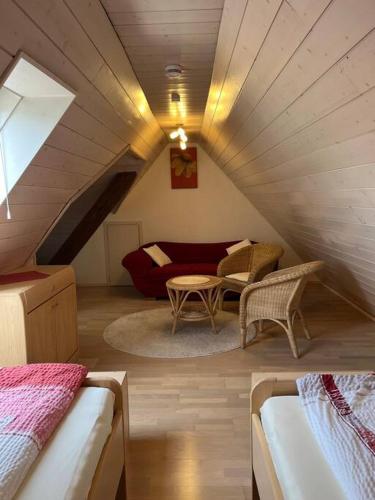 Ruang duduk di Löwen Appartement