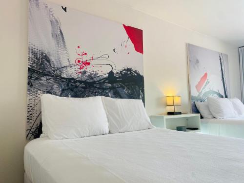 Ένα ή περισσότερα κρεβάτια σε δωμάτιο στο A & S Vacation Rooms