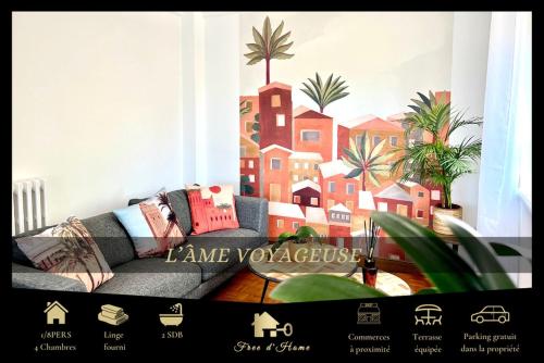 L ÂME VOYAGEUSE, Raffinée, 2-8 personnes, 15 min des plages