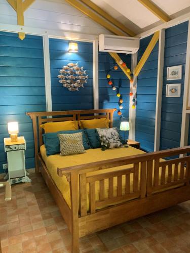 Cama o camas de una habitación en Un p'tit coin Zen