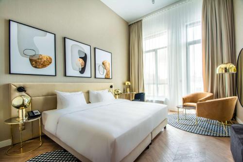 Postel nebo postele na pokoji v ubytování Radisson Blu Hotel Sopot
