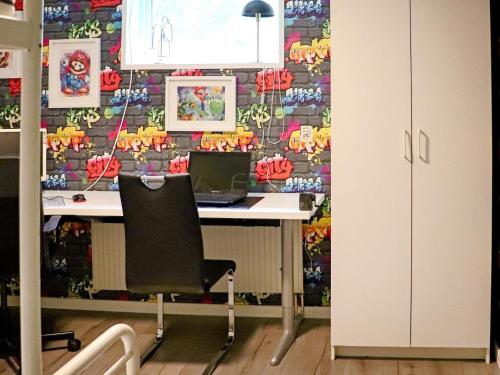 an office with a desk with two computers on it at 4 star holiday home in ULLARED-By Traum in Ullared