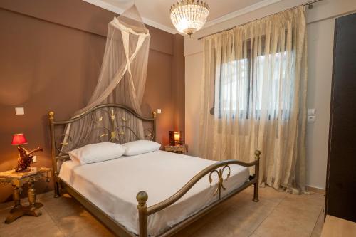 Ένα ή περισσότερα κρεβάτια σε δωμάτιο στο Litochoro apartment 2