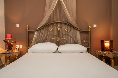 Ένα ή περισσότερα κρεβάτια σε δωμάτιο στο Litochoro apartment 2