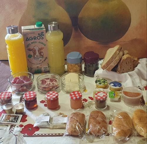 Opciones de desayuno disponibles en Casa da Marquinhas - Turismo Rural