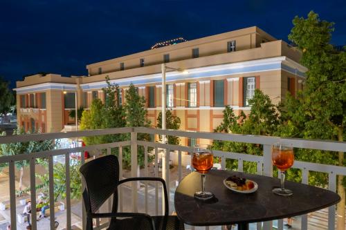 Balcon ou terrasse dans l'établissement Luxury Suite in Downtown
