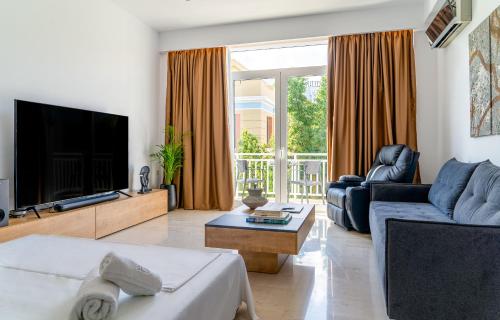 Télévision ou salle de divertissement dans l'établissement Luxury Suite in Downtown