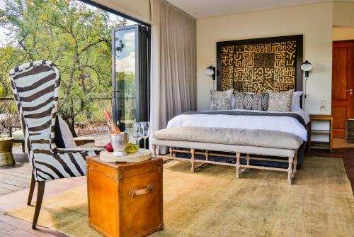 Katil atau katil-katil dalam bilik di Battle Creek Lodge