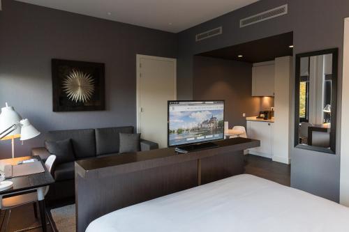 Katil atau katil-katil dalam bilik di B-aparthotel Kennedy