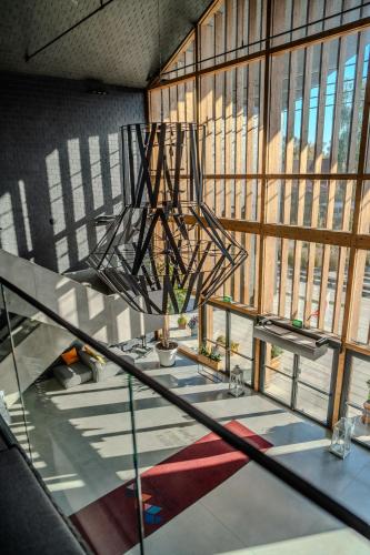 an overhead view of a room with a glass floor at Hotel Skansen Conference&Spa in Sierpc