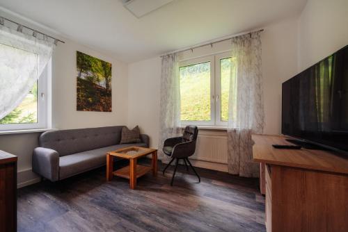 TV a/nebo společenská místnost v ubytování Hotel Hafermarkt