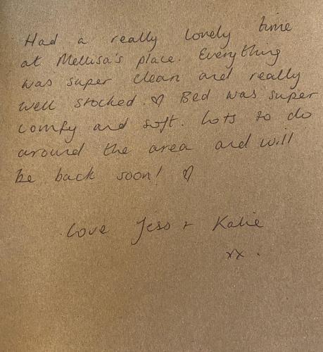 a handwritten letterasteryasteryasteryasteryasteryasteryasteryastery at The Nest in Sway