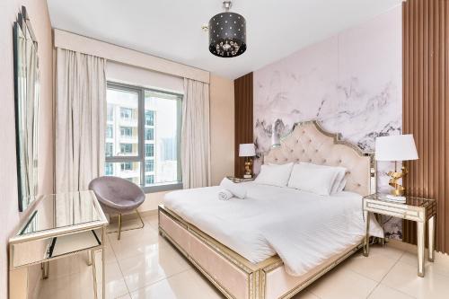 Bellavista Apartments Holiday Homes LLC - Striking - 1BR with Extra Twin Room - 29 boulevard - Partial Fountain View