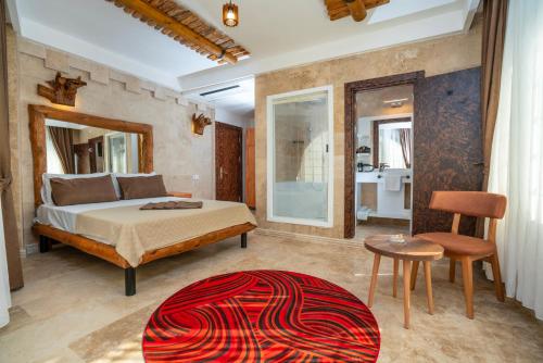 Cama o camas de una habitación en PASHA PALACE HOTEL
