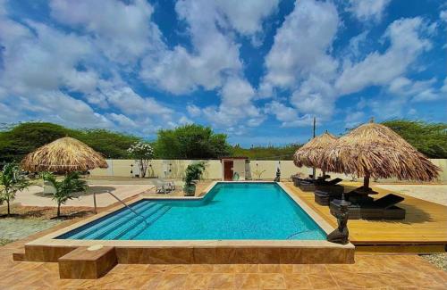 Piscine de l'établissement Pura Vida Aruba Appartement Palma ou située à proximité