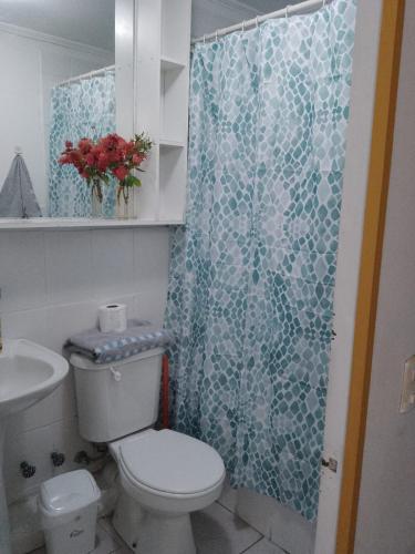 A bathroom at Condominio Mirador de Coquimbo