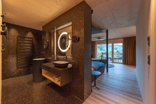 Koupelna v ubytování Bio-Hotel Oswalda-Hus
