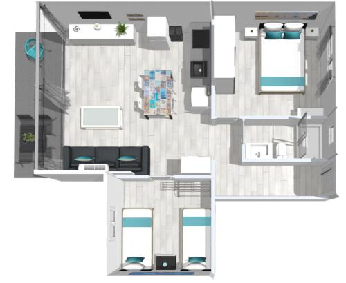 Roses Apartments Ocean 2 habitaciones vista mar lateral