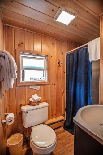 Bilik mandi di Pemi Cabins