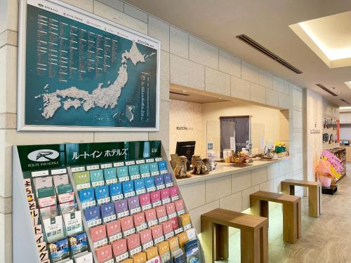 a store with a large display of cell phones at Route Inn Grantia Naha in Naha
