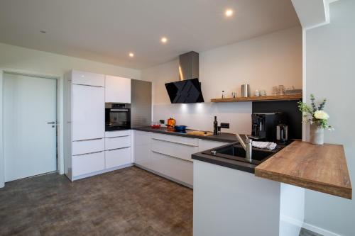 Dapur atau dapur kecil di Kleine Liebe Pellworm