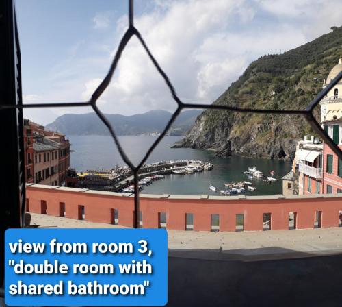 a view from room double room with shared bathroom at Albergo Barbara in Vernazza