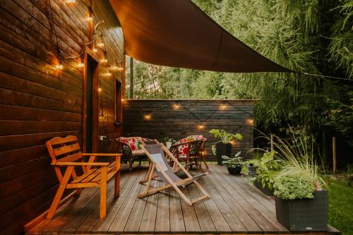 Domki Rower-Narty-Leżak - całoroczne, niezależne, taras, grill, zadaszone jacuzzi, ognisko, duży teren, blisko las, trasy rowerowe single-track, piesze wędrówki, narty