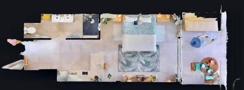 Půdorys ubytování Studio Casa Mia - Anse-Marcel - Sur la plage