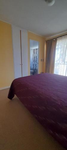 Postel nebo postele na pokoji v ubytování Departamento altos de mirasol II, Algarrobo