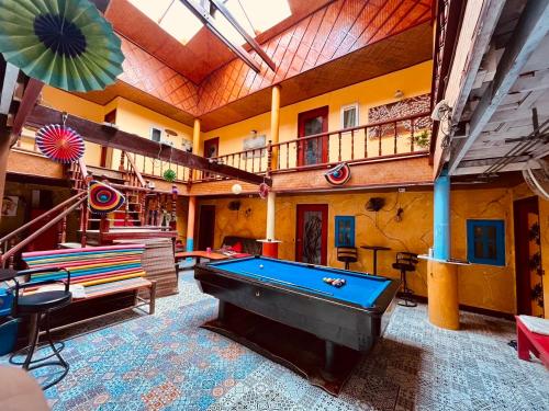 a billiard room with a pool table in it at Havana Nights Phi Phi in Phi Phi Don