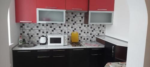 Cuisine ou kitchenette dans l'établissement вулиця Нагiрна