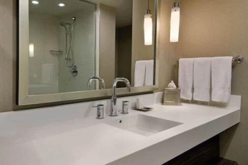 Salle de bains dans l'établissement Hilton Toronto Airport Hotel & Suites