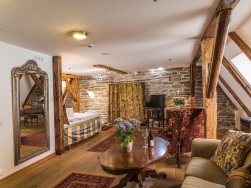 Posezení v ubytování CRU Hotel