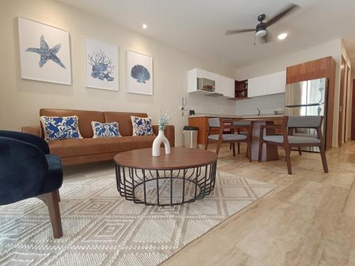 Posezení v ubytování Luxury & Modern Apartments in Tulum Top Amenities By Yeah