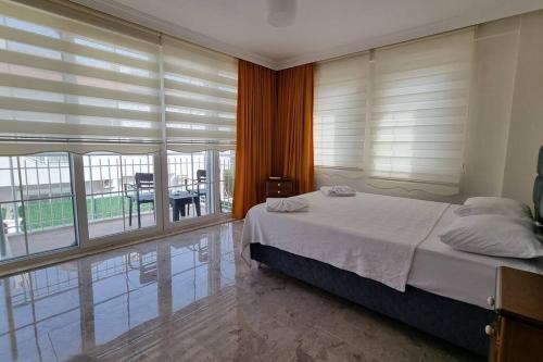 Postel nebo postele na pokoji v ubytování Dalyan Villa Hannibal
