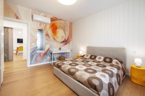 Postel nebo postele na pokoji v ubytování Il Noce Appartamento 2