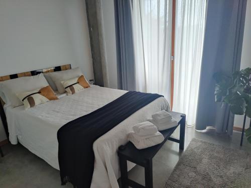 Postel nebo postele na pokoji v ubytování Apartamento mirador a las Islas Cíes