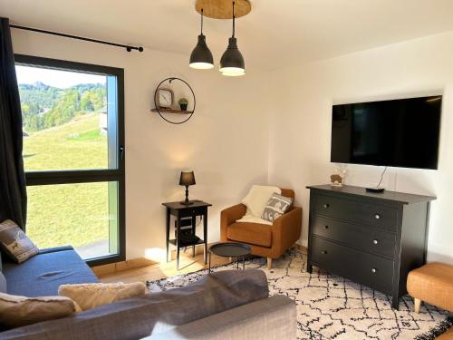 Appartement neuf aux Gets, proche remontées mécaniques, terrasse sud, 6 couchages, garage, WiFi