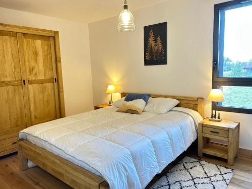 Appartement neuf aux Gets, proche remontées mécaniques, terrasse sud, 6 couchages, garage, WiFi