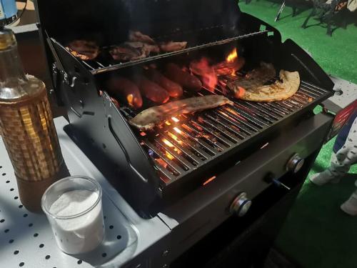 Gril dostupný pro hosty v prázdninového domu