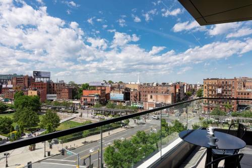 Vue générale sur Boston ou vue de la ville depuis l'hôtel