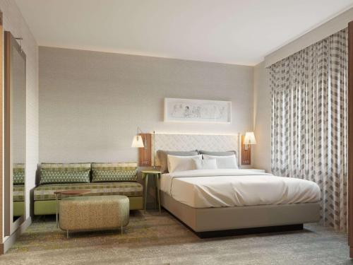 Ліжко або ліжка в номері Home2 Suites By Hilton New York Times Square
