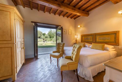 Ένα ή περισσότερα κρεβάτια σε δωμάτιο στο Villa San Cresci