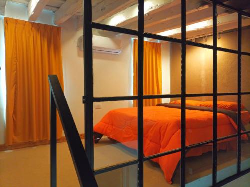 a bedroom with two beds in a cage at MAJO Rest&Dream I in Goya
