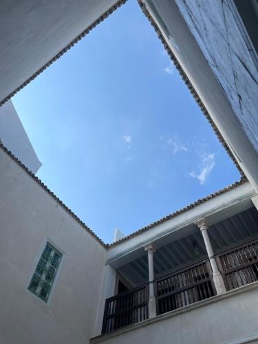 a view of the balcony of a house at Maison typique de la médina in Tunis