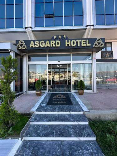 a hotel with a sign that reads ascend hotel at Asgard Hotel in Beylikduzu
