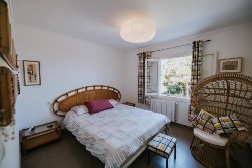 Ένα ή περισσότερα κρεβάτια σε δωμάτιο στο Villa Exclusiva Balcón Rosa mirando a Torrevieja