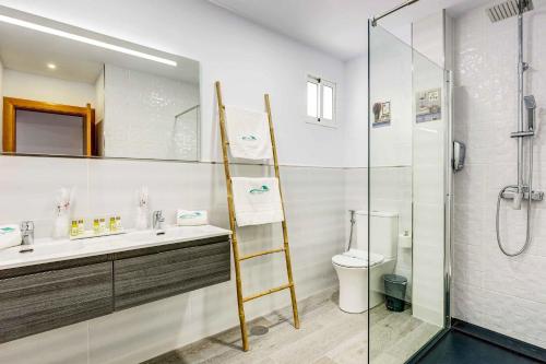 Et badeværelse på Villa Mamba