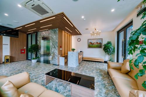 Ruang duduk di CAT BA ECO HOTEL