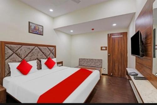 TV a/nebo společenská místnost v ubytování hotel swagat inn